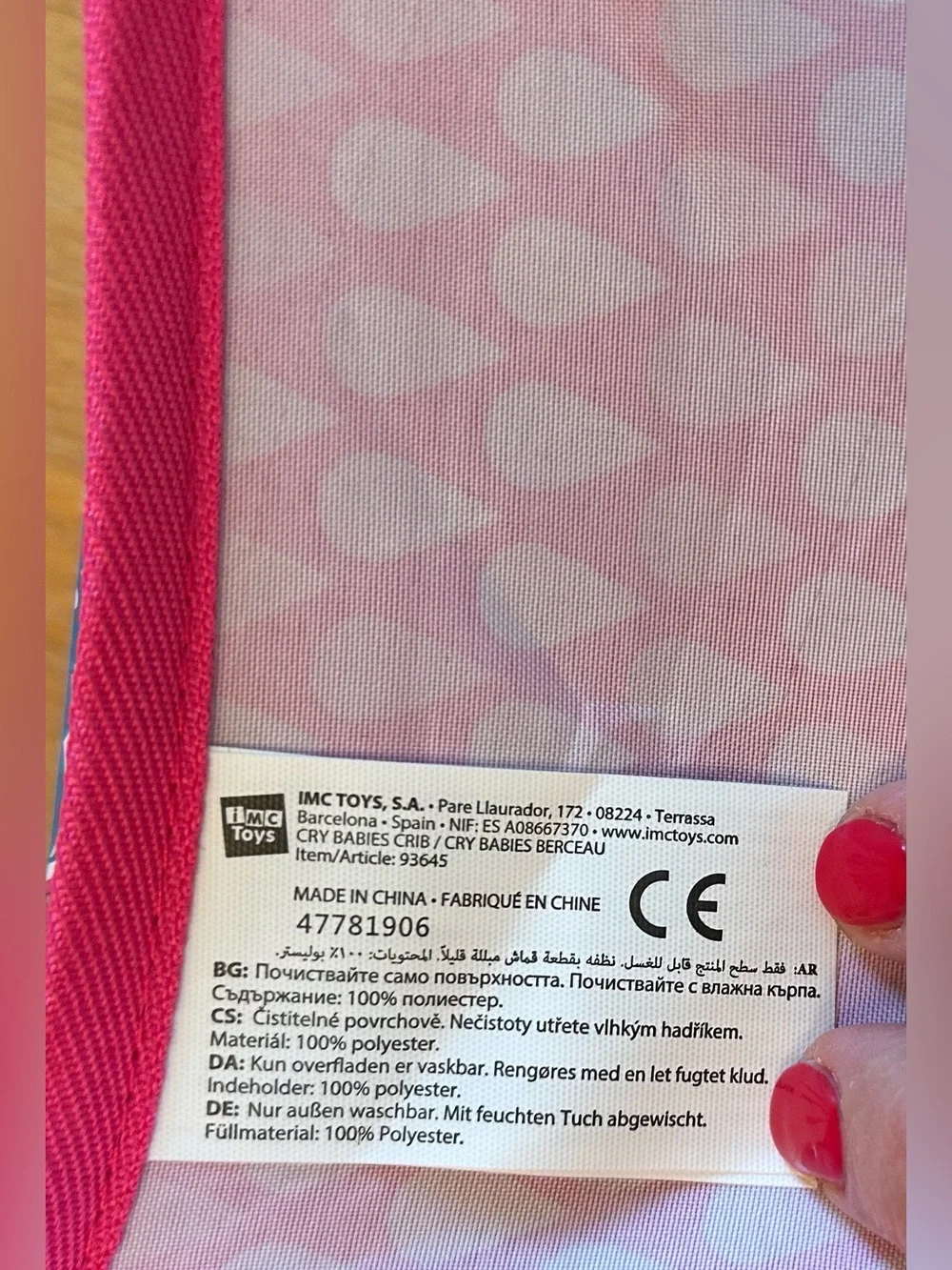 CRY BABIES Doll Carrier and Doll Crib